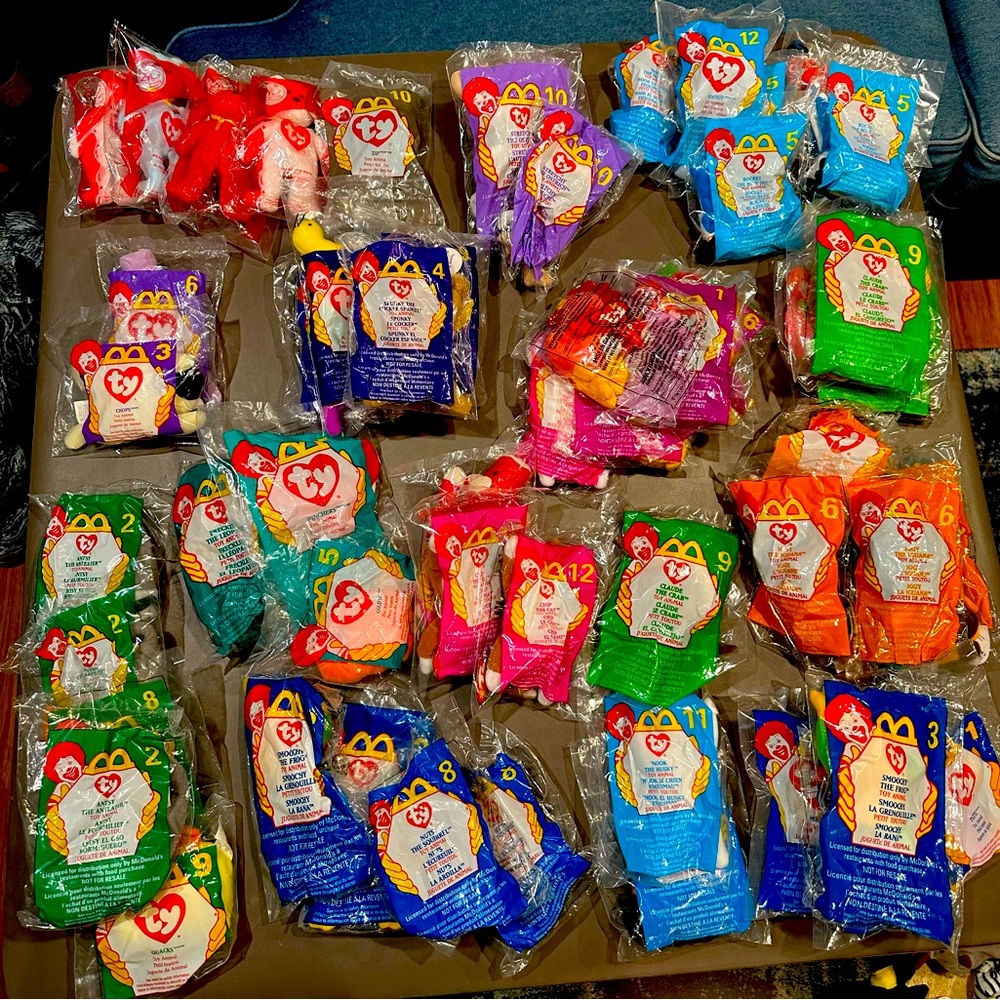 BEANIE BABIES MCDONALD MINI COLLECTION. NEW NEVER OPENED.    PERFECT CONDITION